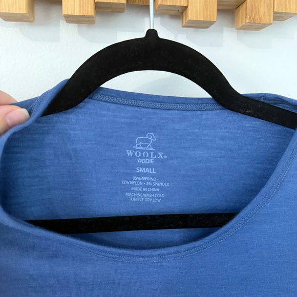 WoolX Women’s Classic Blue Addie Women's Top, Size Small, Merino - Picture 3 of 5